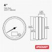 Picture of 4" GM CAN-Bus Speedometer | 100 MPH