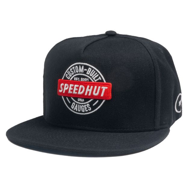 Picture of Flat Brim Hat | Black | Speedhut Patch Logo