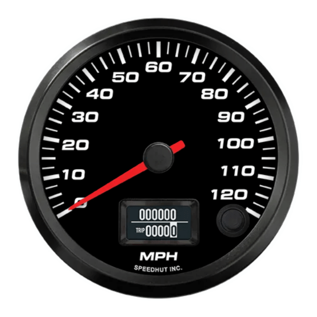 Picture of 3-3/8" EV CAN-Bus Speedometer | 120 MPH | Orion / Thunderstruck / Zero EV