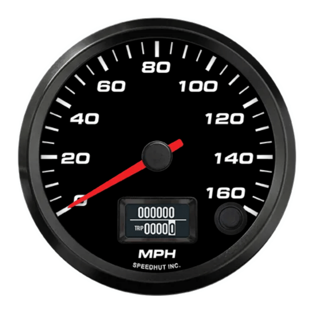 Picture of 3-3/8" EV CAN-Bus Speedometer | 160 MPH | Orion / Thunderstruck / Zero EV