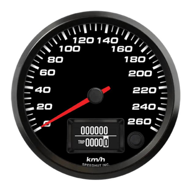 Picture of 4" EV CAN-Bus Speedometer | 260 km/h | AEM