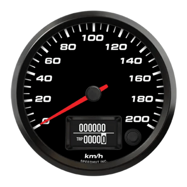 Picture of 4" EV CAN-Bus Speedometer | 200 km/h | Orion / Thunderstruck / Zero EV