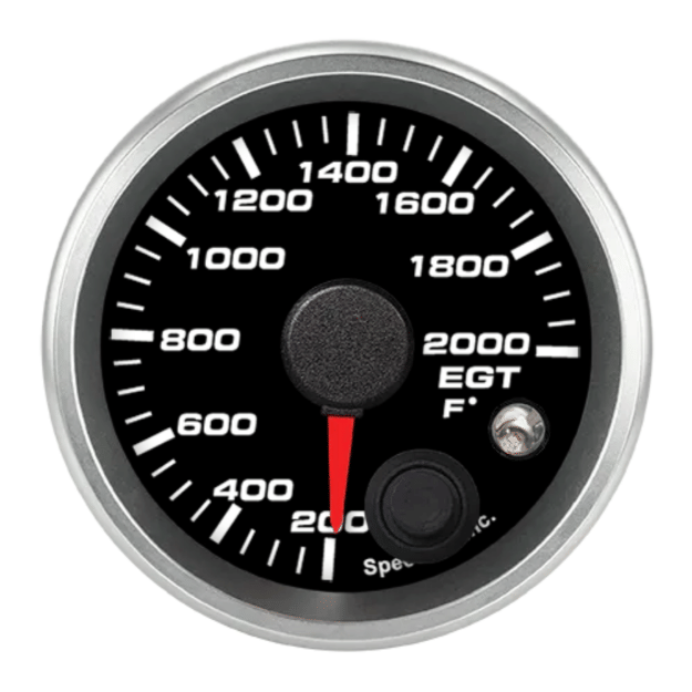 Picture of 2-1/16" EGT Temperature Gauge | 200-2000°F | Warning Light