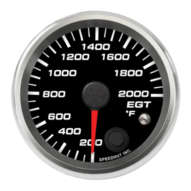Picture of 2-5/8" EGT Temperature Gauge | 200-2000°F | Warning Light