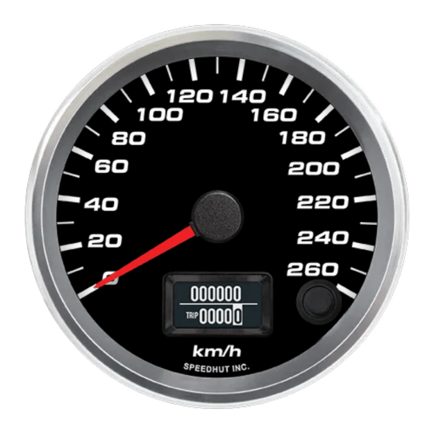 Picture of 3-3/8" Programmable Speedometer | 260 km/h (Metric)