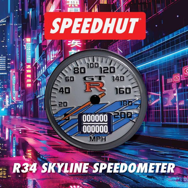 Picture of Limited Edition Gauge Pin | R34 Skyline Speedometer