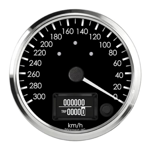 Picture of 4" Speedometer + TS/HB | 300 km/h Programmable Counter-Clockwise | Cobra Design