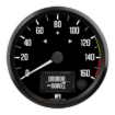Picture of 4" Programmable Speedometer + TS/HB | 160 MPH | Datsun Z