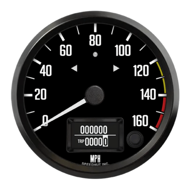 Picture of 4" Programmable Speedometer + TS/HB | 160 MPH | Datsun Z