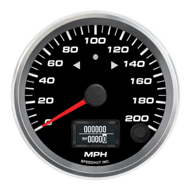 Picture of 3-3/8" GPS Speedometer + TS/HB | 200 MPH