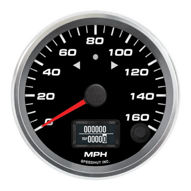 Picture of 3-3/8" Programmable Speedometer + TS/HB | 160 MPH