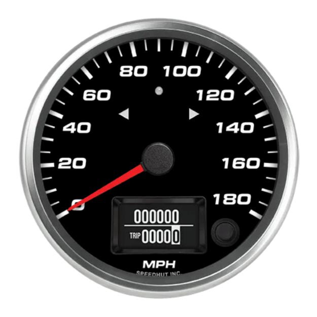 Picture of 4" Programmable Speedometer + TS/HB | 180 MPH