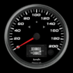 Picture of 4-1/2" Programmable Speedometer + TS/HB | 200 km/h (Metric)