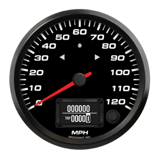 Picture of 4" EV CAN-Bus Speedometer + TS/HB | 120 MPH | AEM
