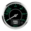 Picture of 4" GPS Speedometer | 120 MPH | Porsche 356 Design