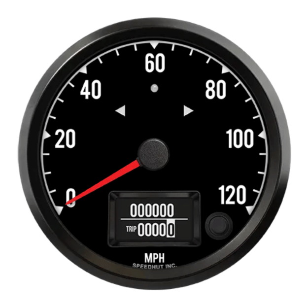 Picture of 4" Haltech CAN-Bus Speedometer + TS/HB | 120 MPH