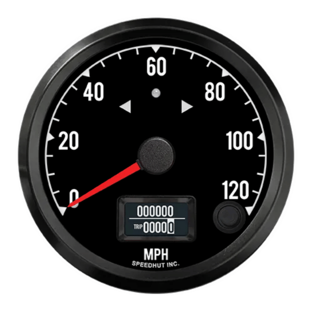 Picture of 3-3/8" Haltech CAN-Bus Speedometer + TS/HB | 120 MPH