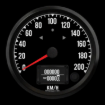Picture of 4" Haltech CAN-Bus Speedometer + TS/HB | 200 km/h
