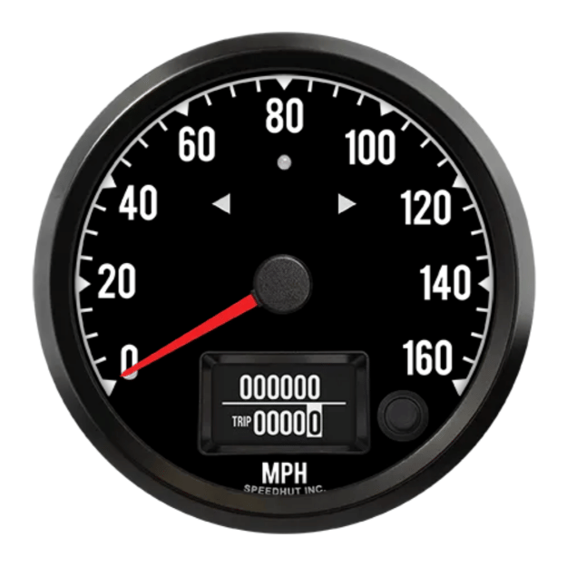 Picture of 4" Haltech CAN-Bus Speedometer + TS/HB | 160 MPH