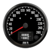 Picture of 4" Haltech CAN-Bus Speedometer + TS/HB | 260 km/h