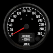 Picture of 4" Haltech CAN-Bus Speedometer + TS/HB | 260 km/h