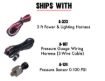 Picture of 2-5/8" Fuel Pressure Gauge | 0-60 PSI | Warning Light