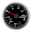 Picture of 2-5/8" Boost/Vac Gauge | 30 inHg to 20 PSI | Warning Light