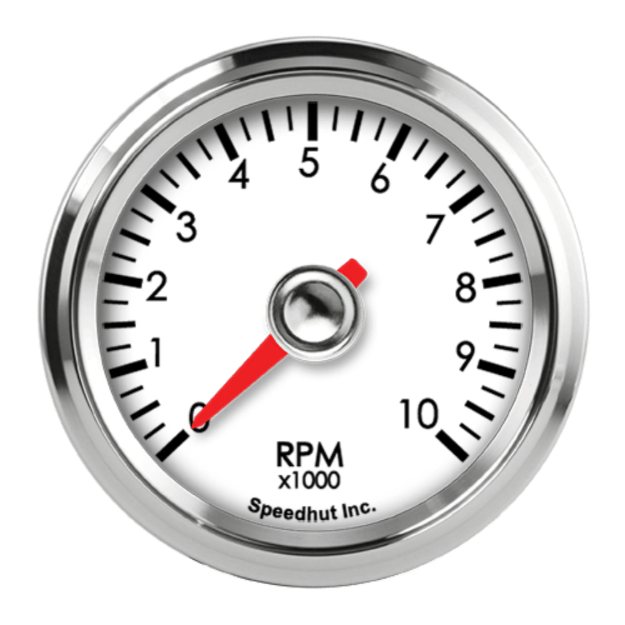 Picture of 2-1/16" Classic Tachometer | 10K RPM for 1–12 Cylinder Engines