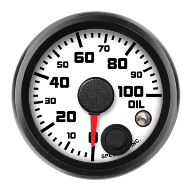 Picture of 2-1/16" Oil Pressure Gauge | 100 PSI with Warning | Street XL Design
