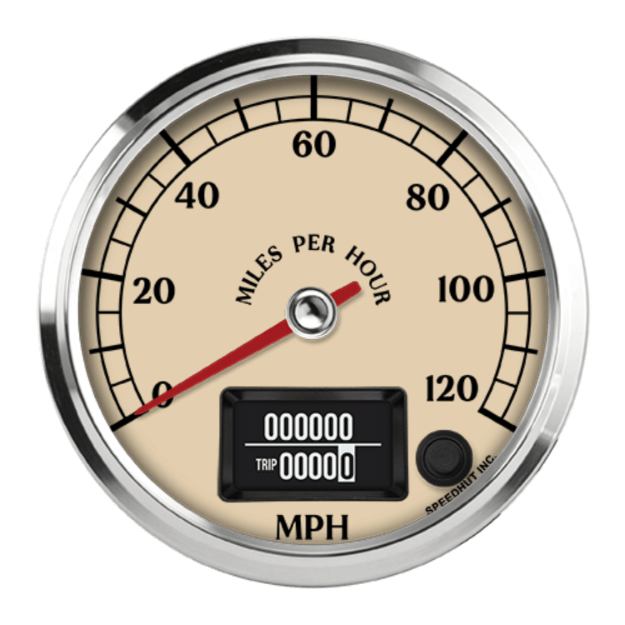 Picture of 4" GPS Speedometer | 120 MPH | Antique Design