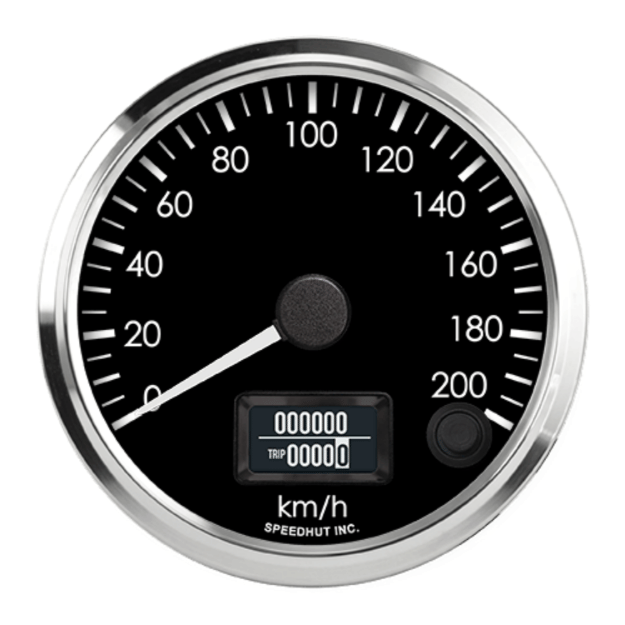 Picture of 3-3/8" GM CAN-Bus Speedometer | 200 km/h