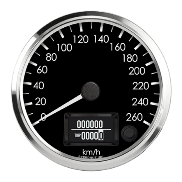 Picture of 4" GM CAN-Bus Speedometer | 260 km/h