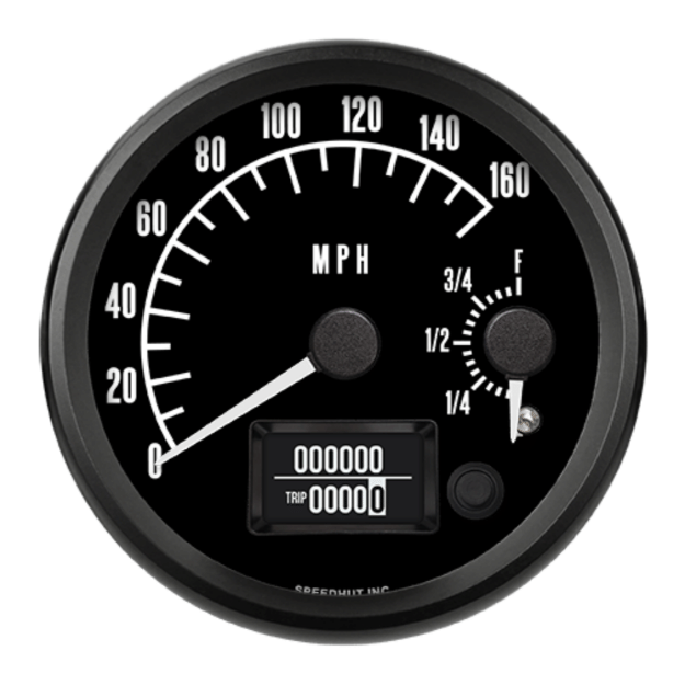 Picture of 4" Dual GPS Speedometer + Fuel Level | 160 MPH / E-F | Pontiac Design