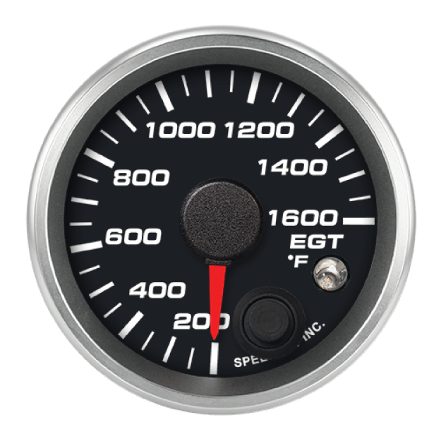 Picture of 2-1/16" EGT Temperature Gauge | 200-1600°F | Warning Light