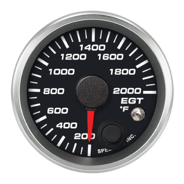 Picture of 2-1/16" EGT Temperature Gauge | 200-2000°F | Warning Light