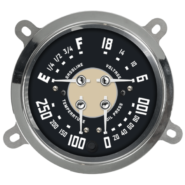 Picture of 5-1/2" Quad | Temp, Fuel, Volts, Oil | 1947-53 Chevy Series