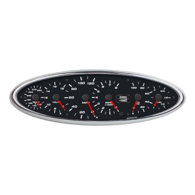 Picture of Legends ICON 6-in-1 Gauge Cluster | GPS Speedometer + Tachometer, Temp, Volts, Oil Pressure, Fuel Level
