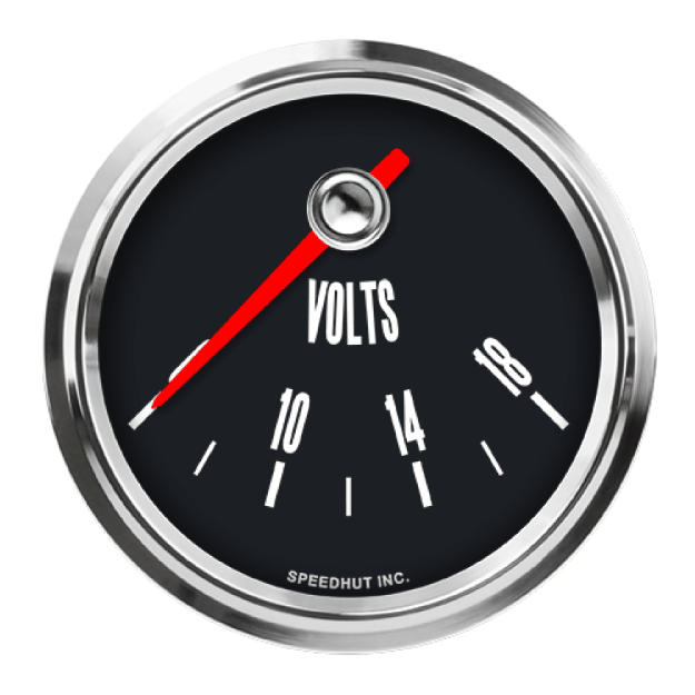 Picture of 2-5/8" Volt Gauge | 6-18V 90 Degree Sweep | Ford Mustang Design