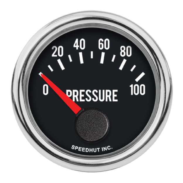 Picture of 2-1/16" Oil Pressure Gauge | 0-100 PSI 90 Degree Sweep | Chevy Camaro Design