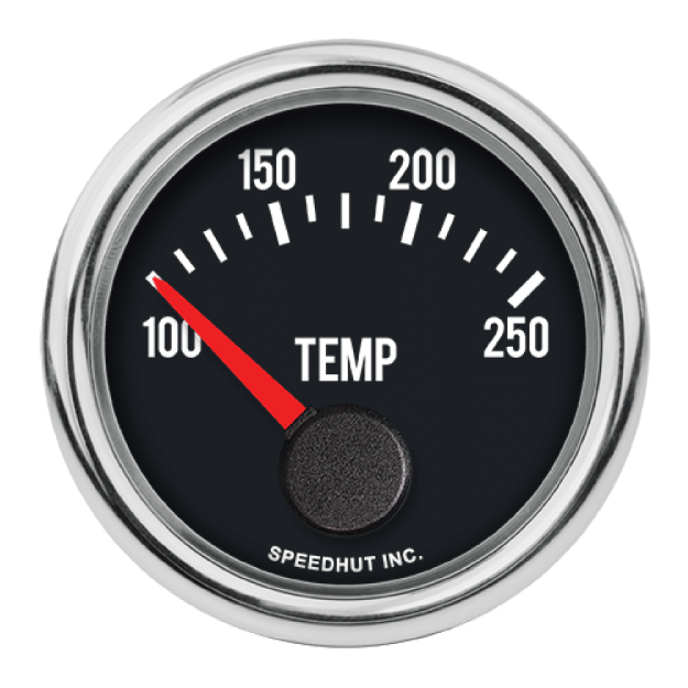 Picture of 2-1/16" Water Temperature Gauge | 100-250F 90 Degree Sweep | Chevy Camaro Design