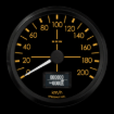 Picture of 3-3/8" GPS Speedometer with Remote Button | 200 km/h | BMW Design