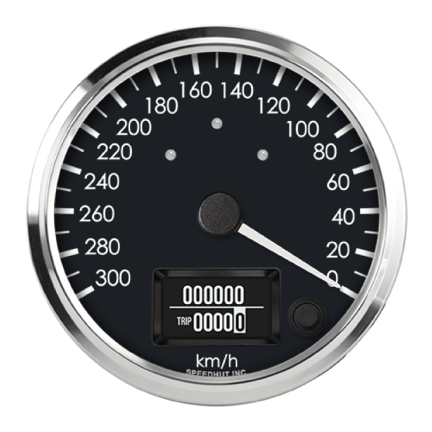 Picture of 4" GPS Speedometer + TS/HB | 300 km/h Counter-Clockwise | Cobra Design
