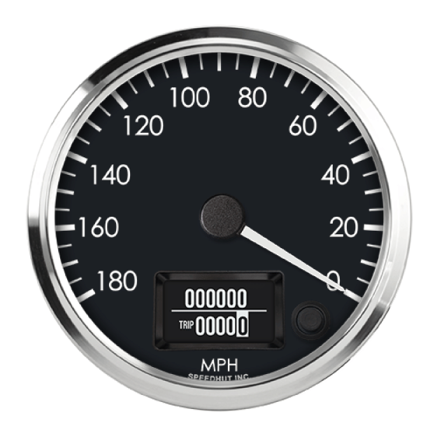 Picture of 4" Speedometer | 180 MPH Programmable Counter-Clockwise | Cobra Design