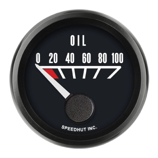 Picture of 2-1/16" Oil Pressure Gauge | 0-100 PSI | Pontiac Design