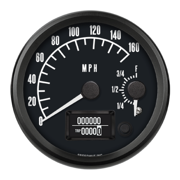 Picture of 4" Dual GPS Speedometer + Fuel Level | 160 MPH / E-F | Pontiac Design