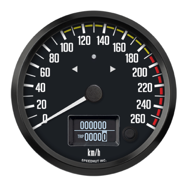 Picture of 4-1/2" GPS Speedometer + TS/HB | 260 km/h Metric | Datsun Z