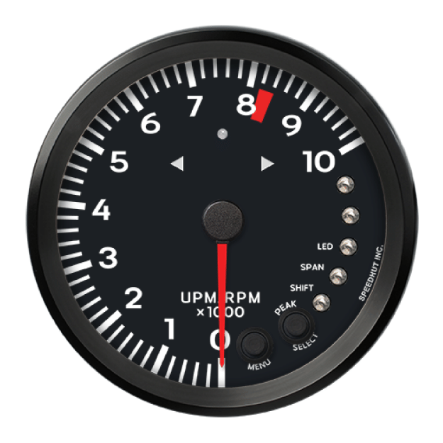 Picture of 4-1/2" Shift Light Tachometer + TS/HB | 10K RPM | Porsche Design