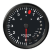 Picture of 4-1/2" Shift Light Tachometer + TS/HB | 8K RPM | Porsche Design
