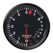 Picture of 4-1/2" Shift Light Tachometer | 8K RPM | Porsche Design