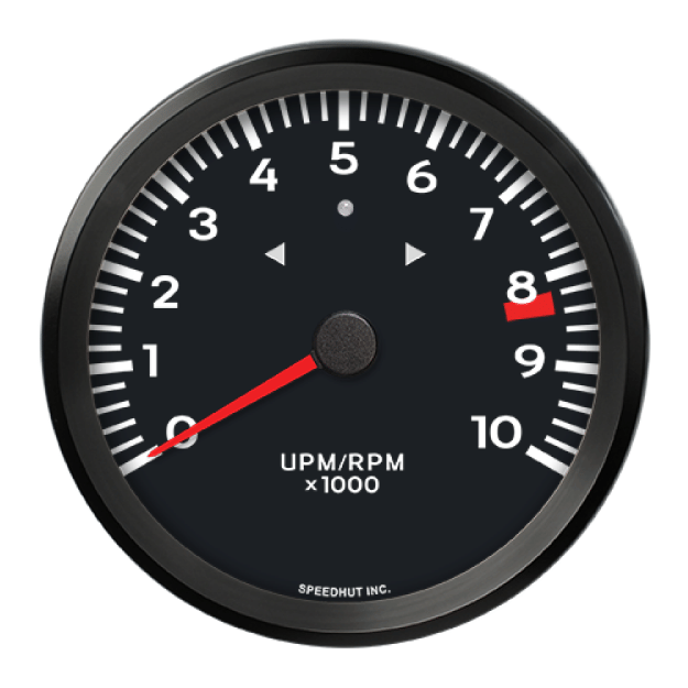 Picture of 4-1/2" Tachometer + TS/HB | 10K RPM | Porsche Design
